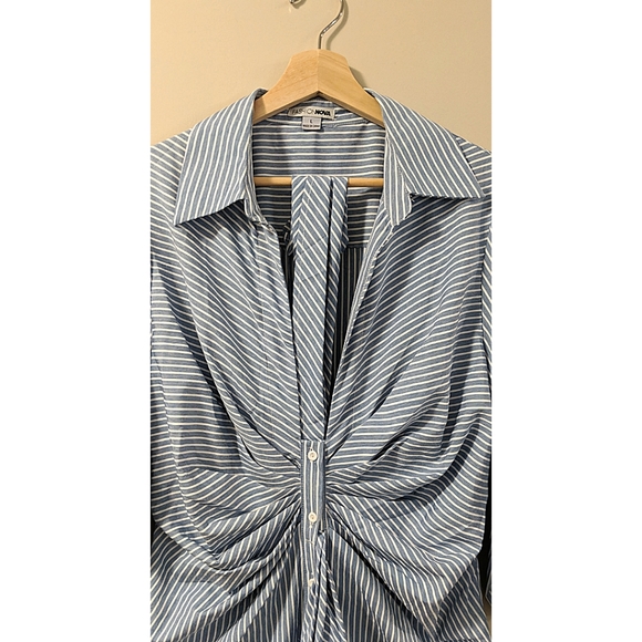 Fashion Nova long sleeve striped wide leg jumpsuit - Picture 4 of 4